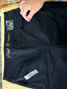 NWT ERTHYL 12 Pull-On Ankle Pants - Black